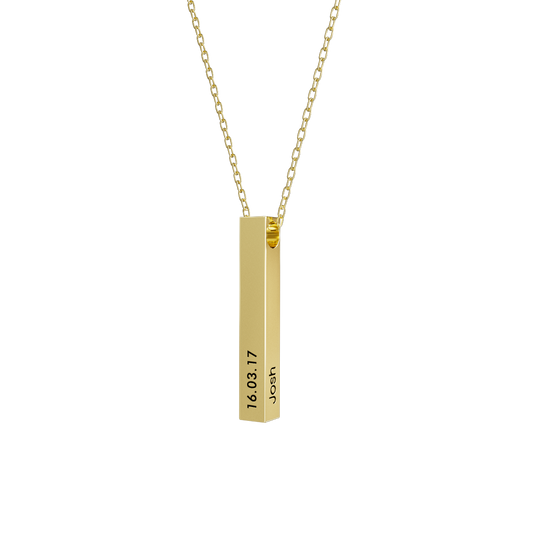 3D graviertes Barcollier - personalisierte Eleganz