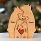 Személyre szabott fa családi medve puzzle