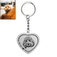 Porte-clés Silhouette de chien coeur